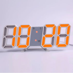 LED Digital Wall Clock w/Alarm, Date & Temperature