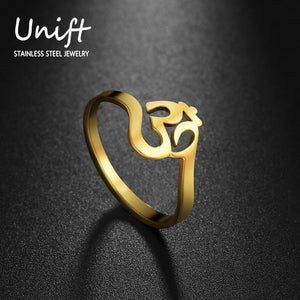 Women's Aum Rings Stainless Steel Jewellery Gift