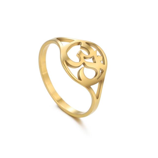 Women's Aum Rings Stainless Steel Jewellery Gift