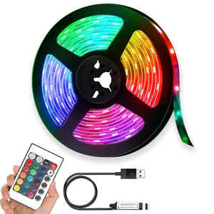 5V RGB Bluetooth-App Controlled USB Flexible LED Strip Lights