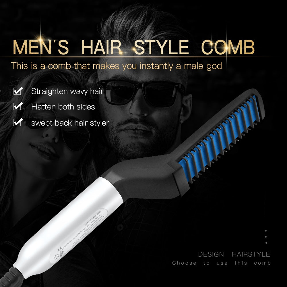 Men's Multifunctional Hair/Beard Straightener