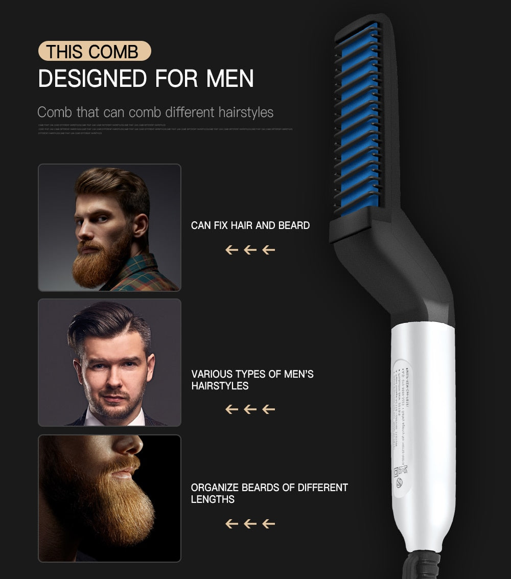 Men's Multifunctional Hair/Beard Straightener