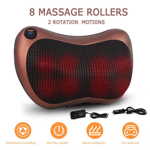 Neck, Shoulder & Body Deep Kneading Heat Massage Pillow