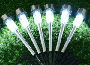 6 Pieces LED Solar Garden Outdoor Lights