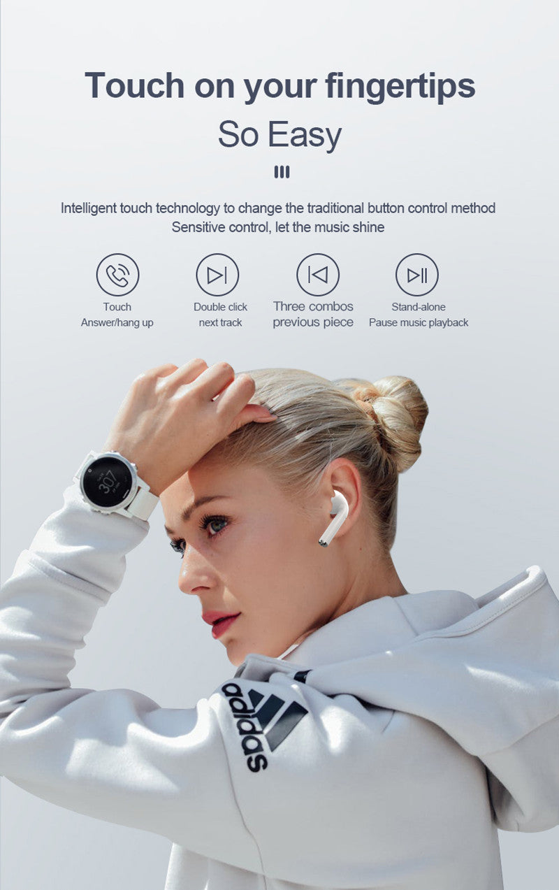 i12 TWS Wireless Bluetooth 5.0 Headphones