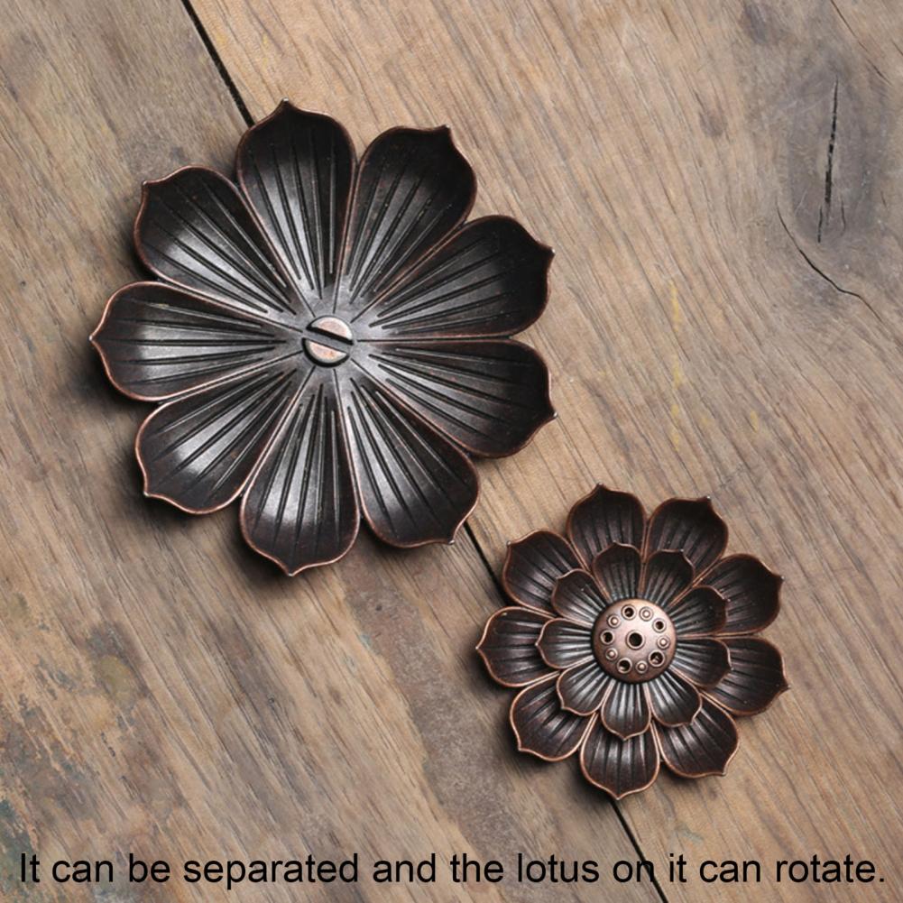 Delicate Alloy Lotus Incense Backflow Burner/Stick Holder