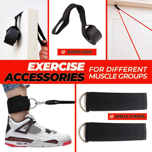 11pcs Set Latex Resistance Bands Set for Exercise & Yoga