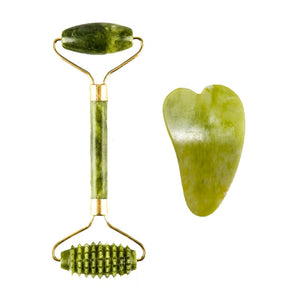 Natural Gua sha Jade Roller Massager For Face, Body, Skin Care