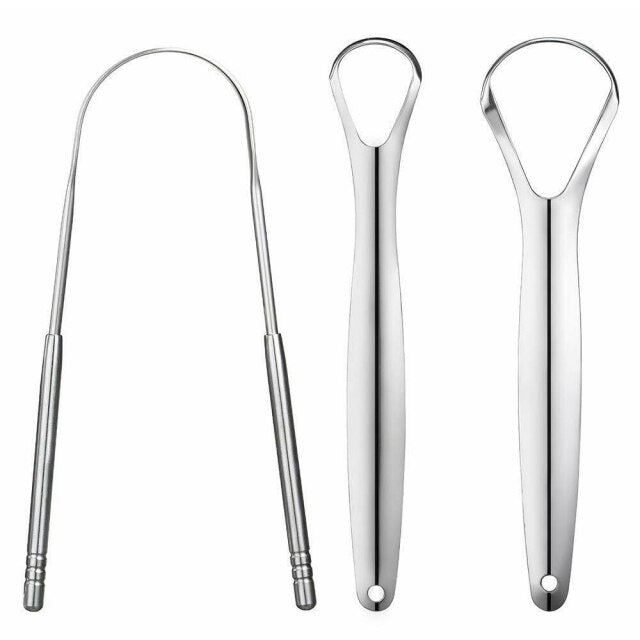 3pcs Stainless Steel Tongue Scraper Oral Care