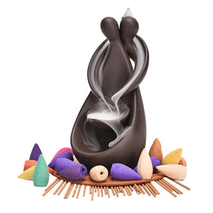 Handmade Backflow Waterfall Ceramic Incense Fragrance Burner