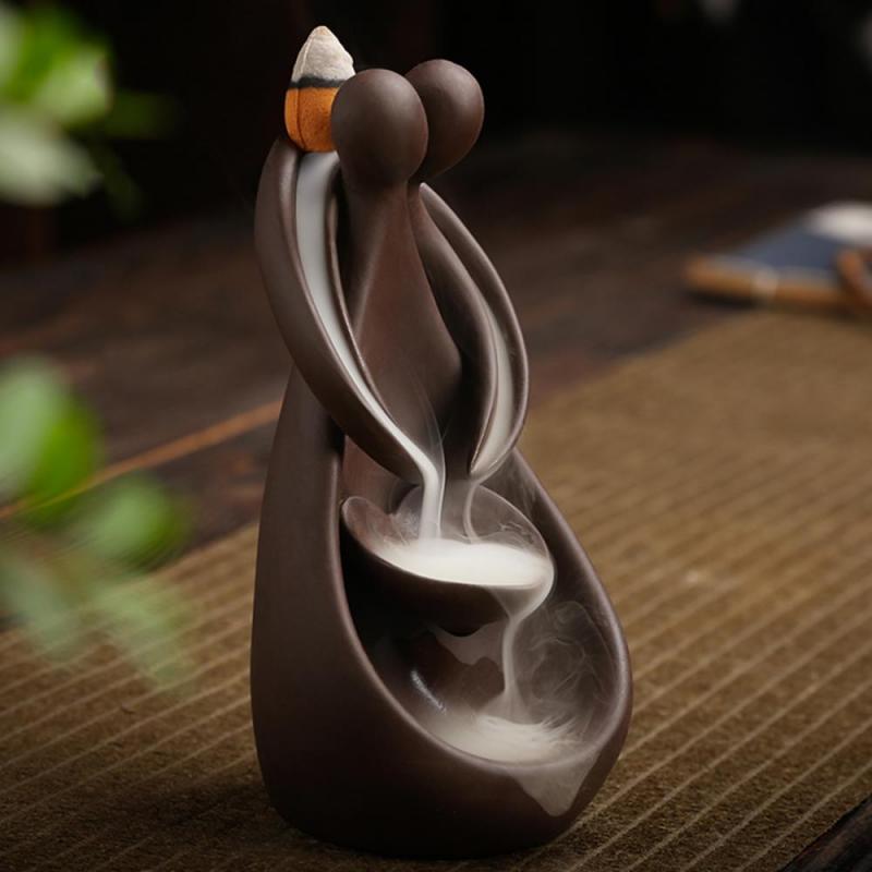 Handmade Backflow Waterfall Ceramic Incense Fragrance Burner