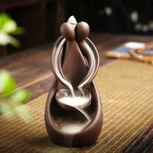 Buddha Hand Ceramic Waterfall Backflow Incense Burner