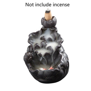 Waterfall Ceramic Backflow Smoke Incense Burner Ornament