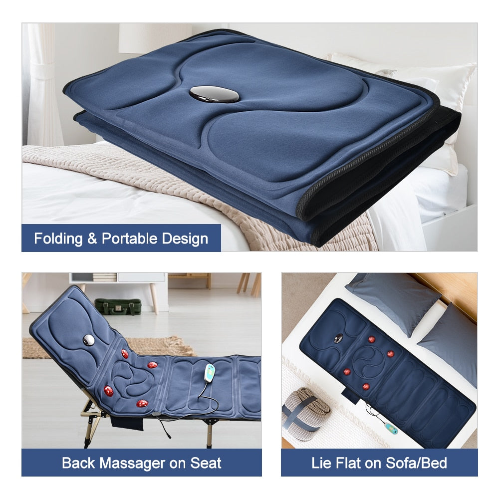 Electric Heating Back Massager - Cushion Seat Pad