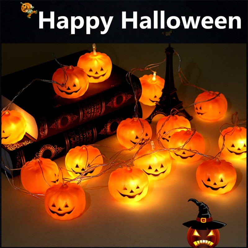 4.5M Night Light Halloween Decoration Pumpkin Ghost Skeletons Lights