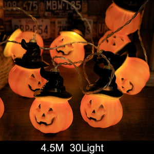 4.5M Night Light Halloween Decoration Pumpkin Ghost Skeletons Lights