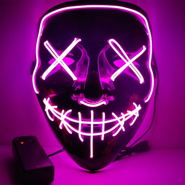 LED Neon Halloween Mask - Multi-styles