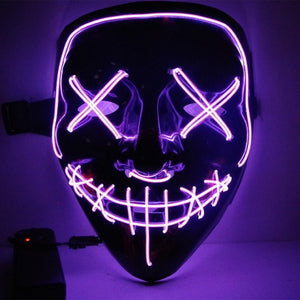 LED Neon Halloween Mask - Multi-styles