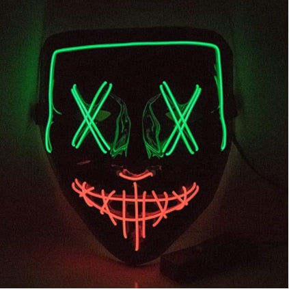 LED Neon Halloween Mask - Multi-styles