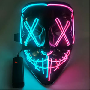 LED Neon Halloween Mask - Multi-styles