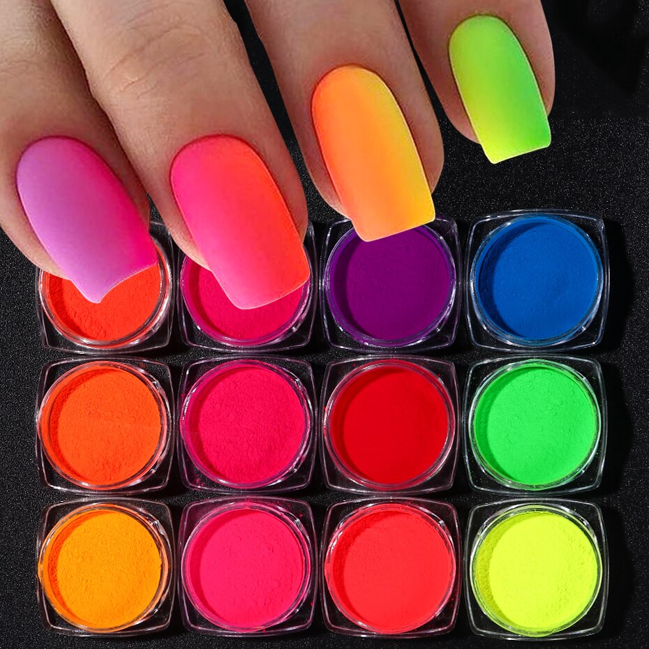 Neon Fluorescent Powder Nail Art Glitter